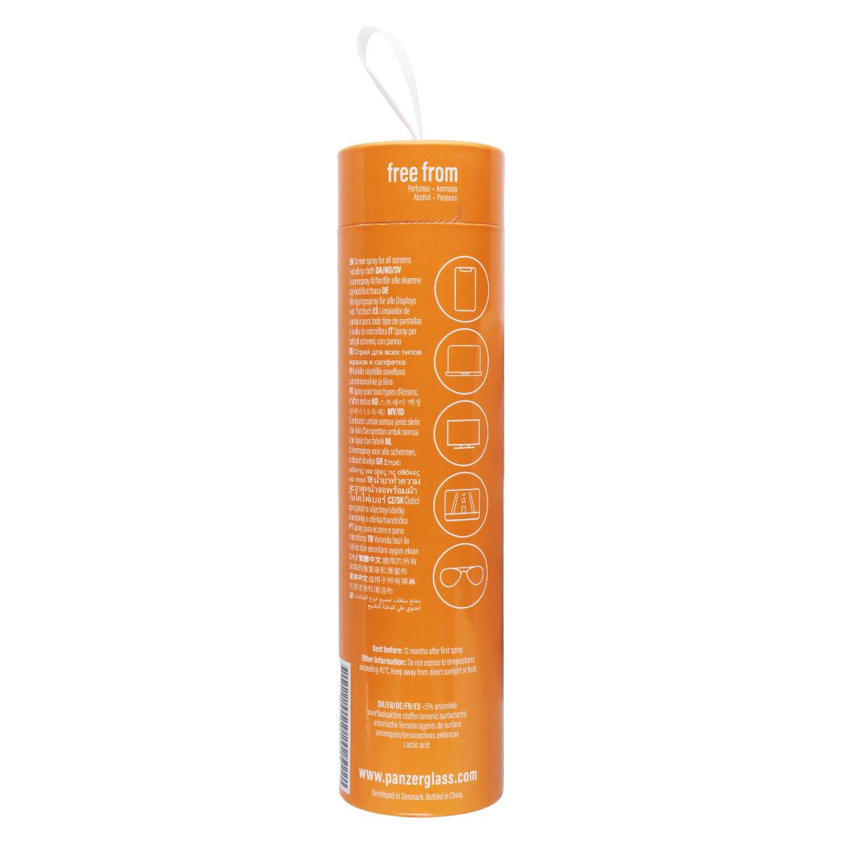PanzerGlass Screen Cleaner for All Screens (100ml Bottle) + Cloth Cell Phone - Other Accessories PanzerGlass - Simple Cell Bulk Wholesale Pricing - USA Seller