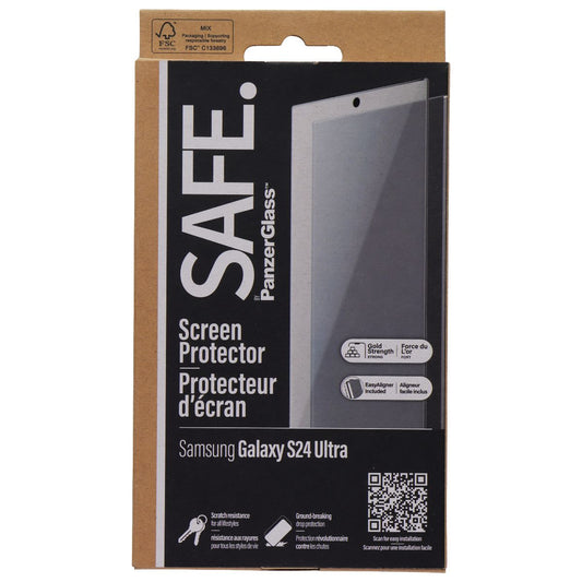 PanzerGlass Safe Series Glass Screen Protector for Samsung Galaxy S24 Ultra Cell Phone - Screen Protectors PanzerGlass - Simple Cell Bulk Wholesale Pricing - USA Seller