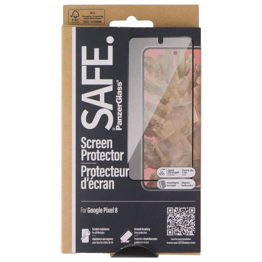 PanzerGlass SAFE. Series Tempered Glass Screen Protector for Google Pixel 8 Cell Phone - Screen Protectors PanzerGlass - Simple Cell Bulk Wholesale Pricing - USA Seller