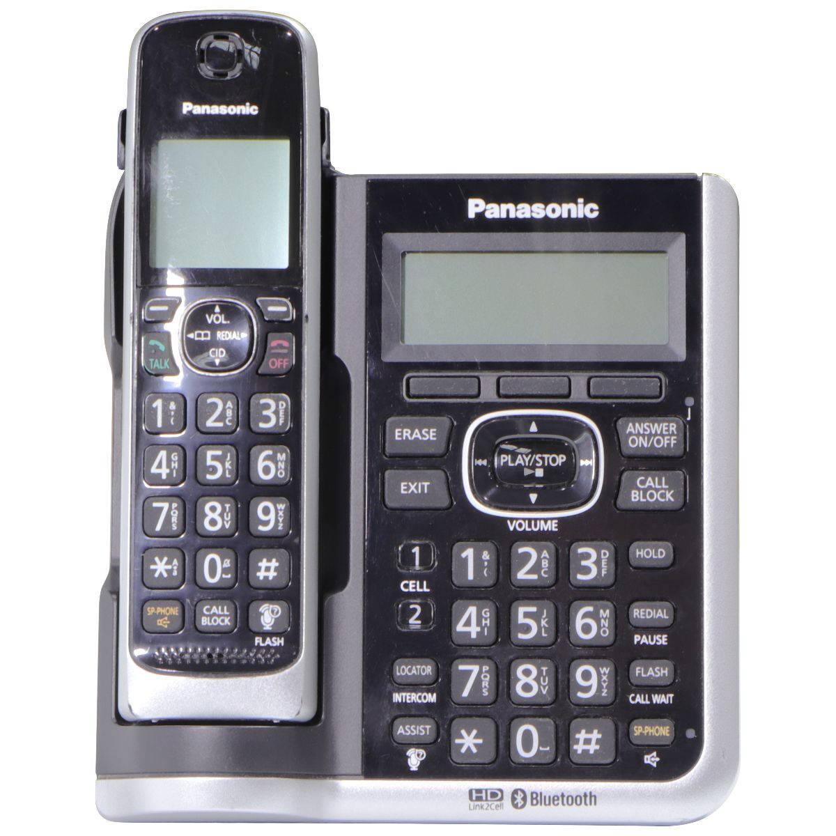 Panasonic KX-TG885SK DECT 6.0 Link2Cell Bluetooth Answering System w/5 Handsets Networking - VoIP Home Phones Panasonic    - Simple Cell Bulk Wholesale Pricing - USA Seller