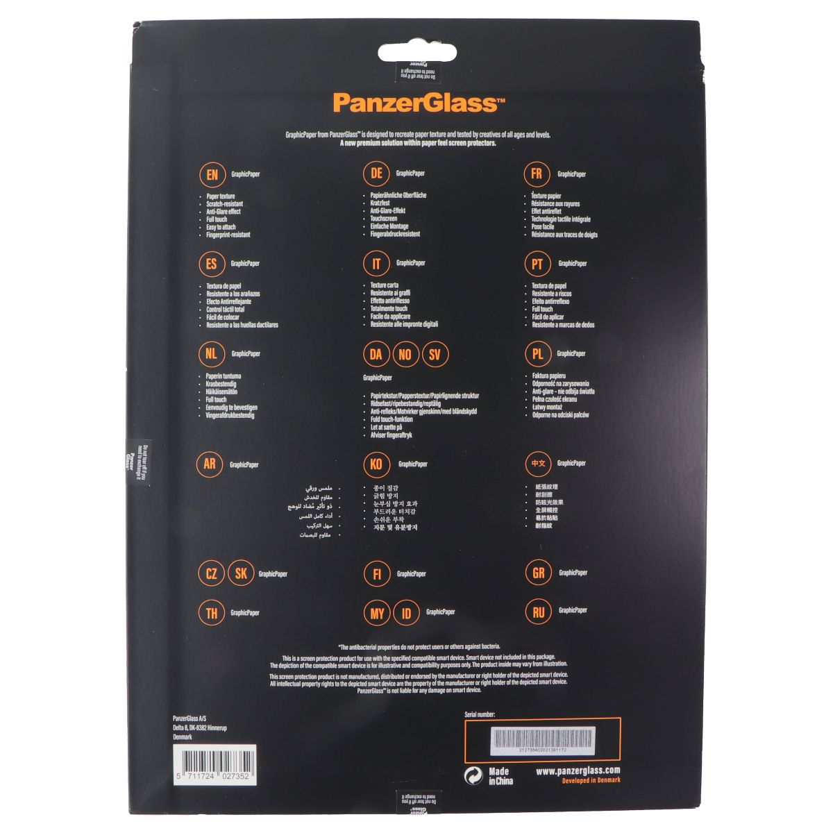 PanzerGlass GraphicPaper Screen Protector for Apple iPad Pro 12.9-in (2020/2018) iPad/Tablet Accessories - Screen Protectors PanzerGlass - Simple Cell Bulk Wholesale Pricing - USA Seller