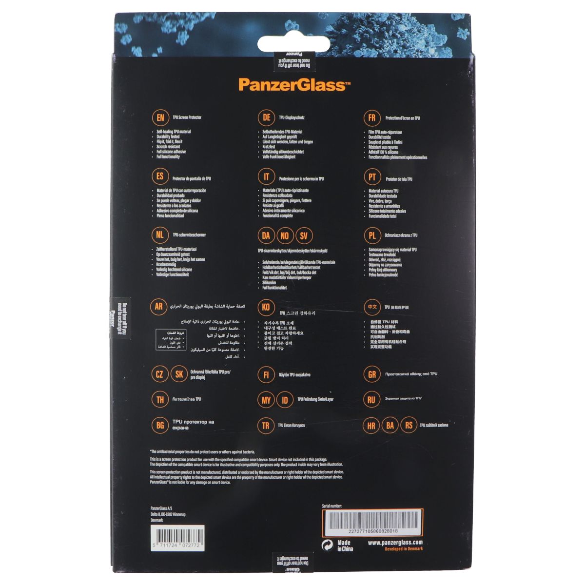 PanzerGlass Flip Fold Flex Screen Protector for Samsung Galaxy Z Fold 3 5G Cell Phone - Screen Protectors PanzerGlass - Simple Cell Bulk Wholesale Pricing - USA Seller