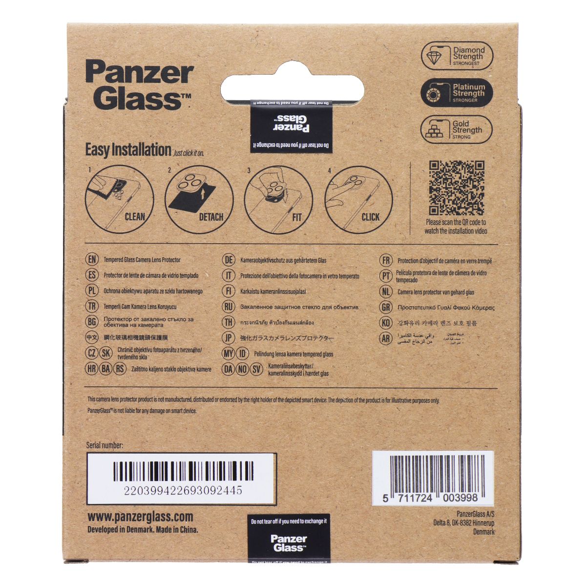 PanzerGlass PicturePerfect Camera Lens Protector for iPhone 14 Pro/Pro Max