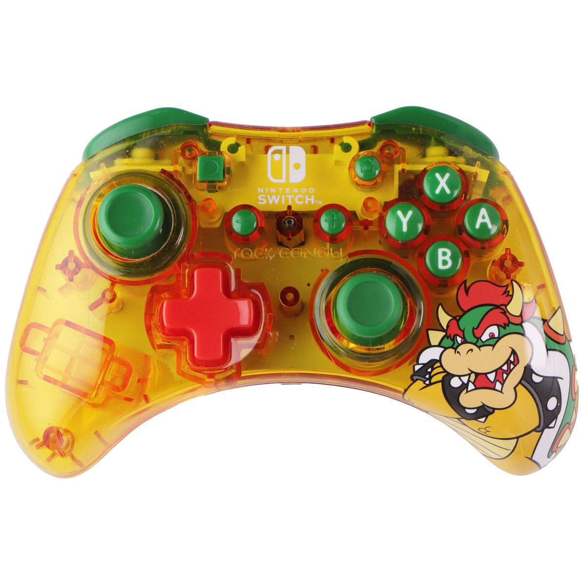 PDP Rock Candy Wired Gaming Controller for Nintendo - Lemon Bomb Bowser Gaming/Console - Controllers & Attachments PDP - Simple Cell Bulk Wholesale Pricing - USA Seller