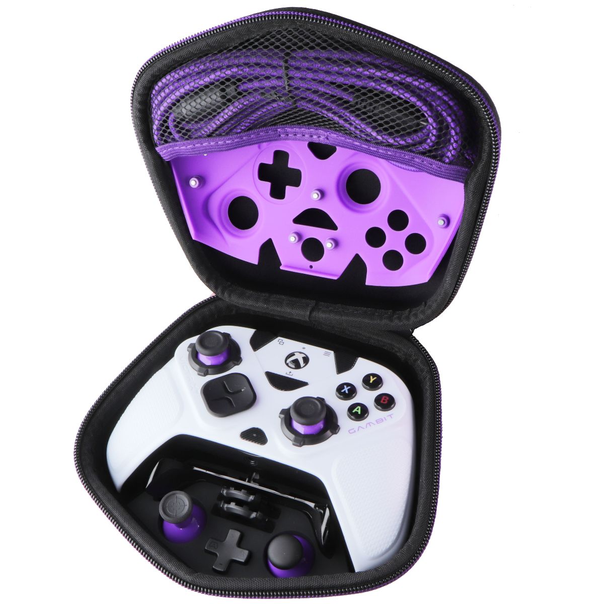 PDP Victrix Gambit Dual Core Wired Controller for Xbox X/S/One/PC - White/Purple Gaming/Console - Controllers & Attachments PDP    - Simple Cell Bulk Wholesale Pricing - USA Seller