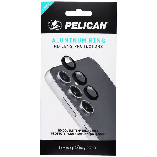 Pelican Aluminum Ring HD Lens Protectors for Samsung Galaxy S23 FE - Black Cell Phone - Screen Protectors Pelican - Simple Cell Bulk Wholesale Pricing - USA Seller