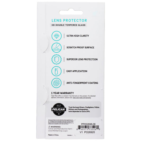 Pelican Aluminum Ring HD Lens Protectors for Samsung Galaxy S23 FE - Black Cell Phone - Screen Protectors Pelican - Simple Cell Bulk Wholesale Pricing - USA Seller