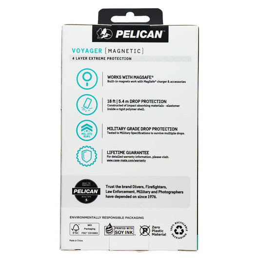 Pelican Voyager Case & Holster for MagSafe for Apple iPhone 16 - Clear