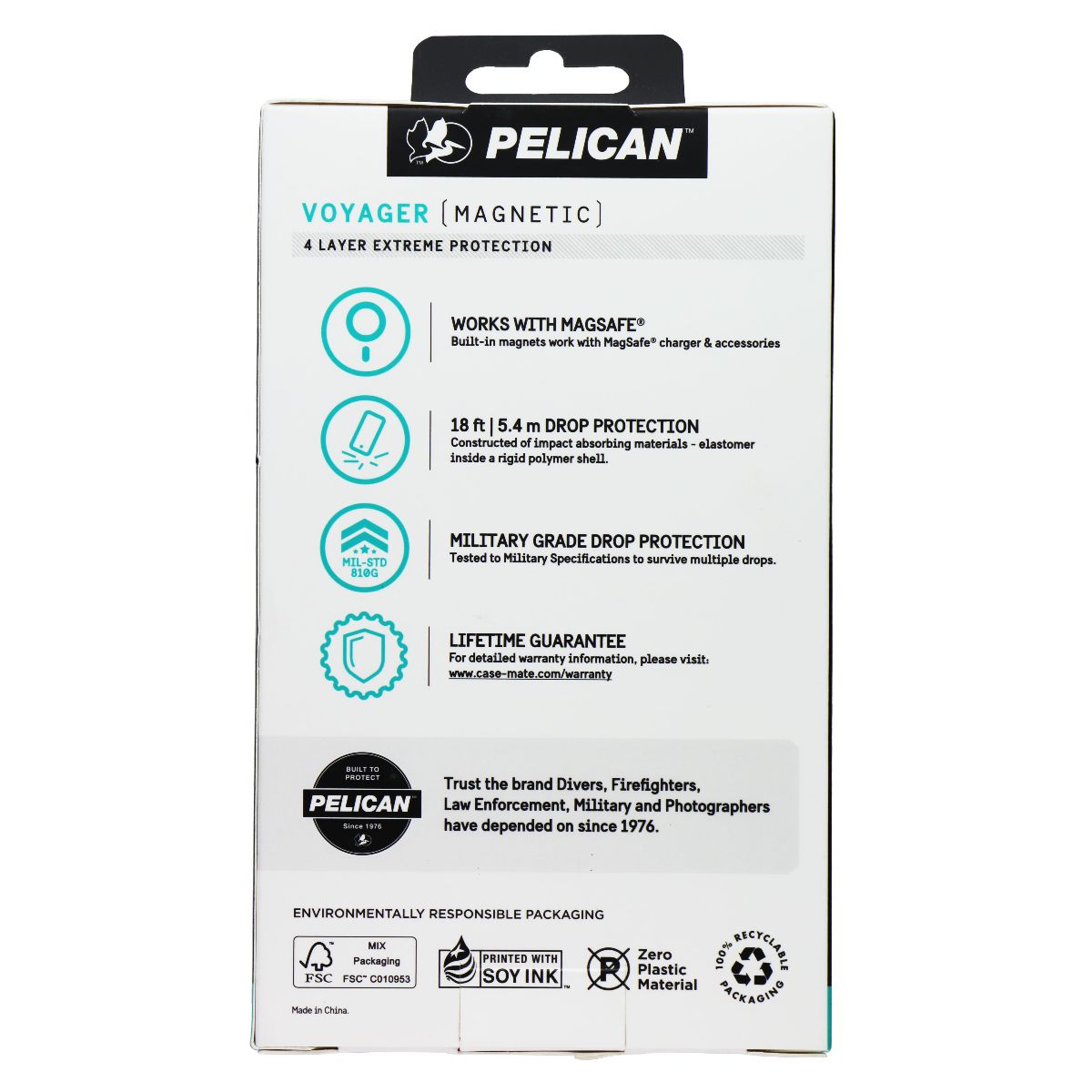 Pelican Voyager Case & Holster for MagSafe for Apple iPhone 16 - Clear Cell Phone - Cases, Covers & Skins Pelican - Simple Cell Bulk Wholesale Pricing - USA Seller
