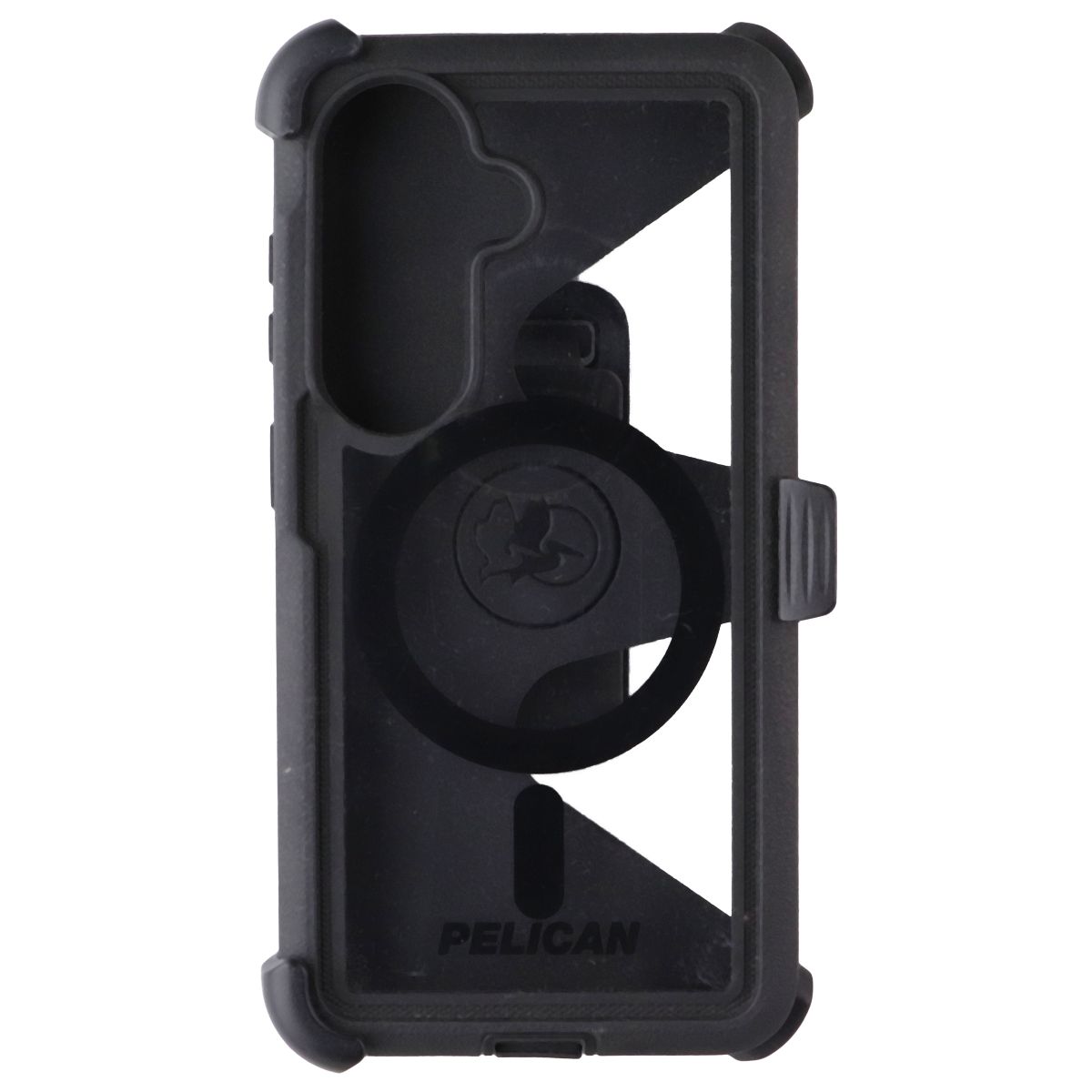 Pelican Voyager Case + Holster for MagSafe for Samsung Galaxy S26 - Black/Clear
