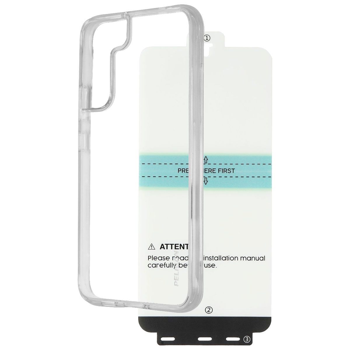 Pelican Protection Pack Hard Case and Glass for Samsung Galaxy (S22+) - Clear Cell Phone - Cases, Covers & Skins Pelican - Simple Cell Bulk Wholesale Pricing - USA Seller