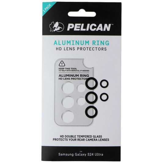 Pelican Aluminum Ring HD Lens Protectors for Samsung Galaxy S24 Ultra Cell Phone - Screen Protectors Pelican - Simple Cell Bulk Wholesale Pricing - USA Seller