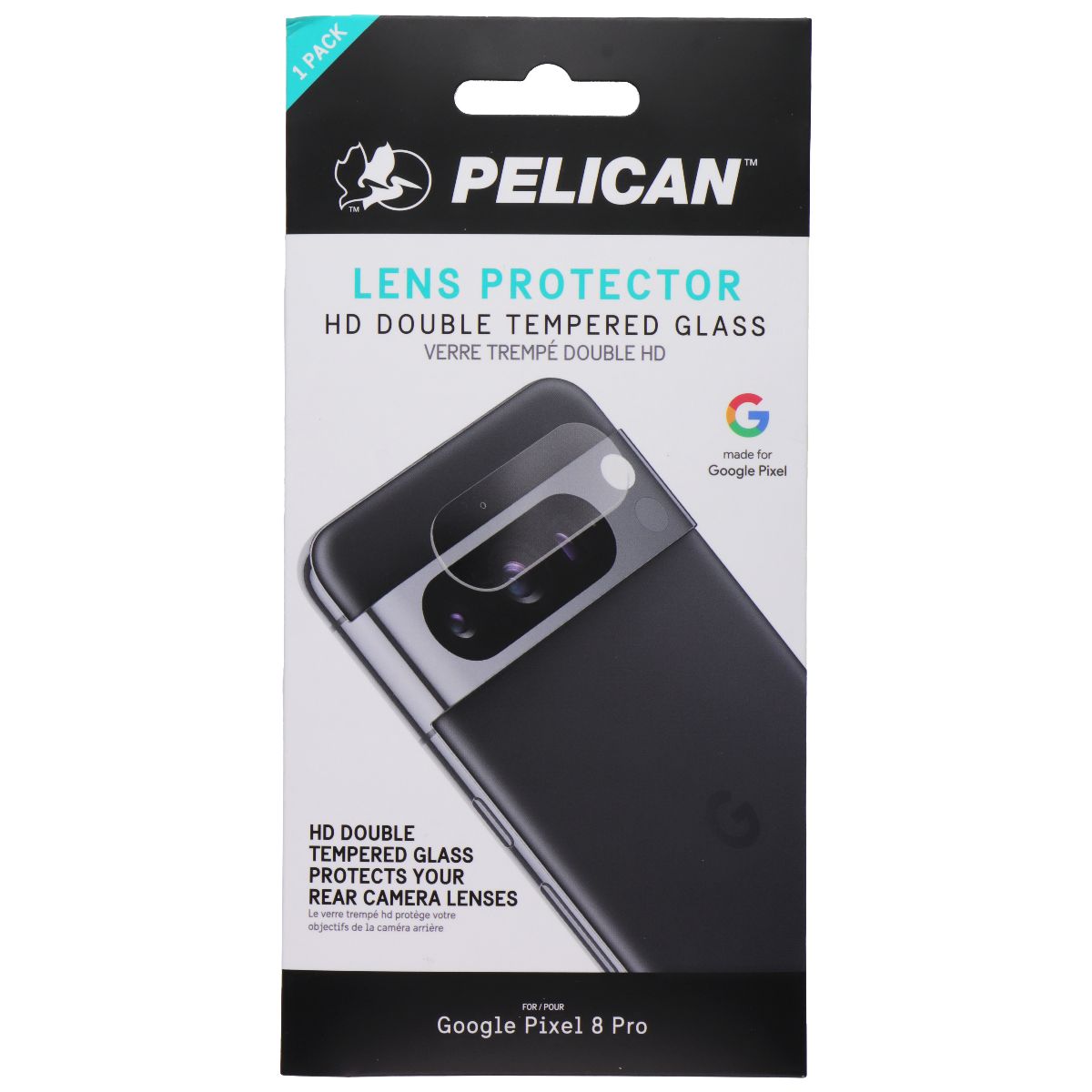 Pelican Tempered Glass Camera Lens Protector for Google Pixel 8 Pro Cell Phone - Screen Protectors Pelican - Simple Cell Bulk Wholesale Pricing - USA Seller