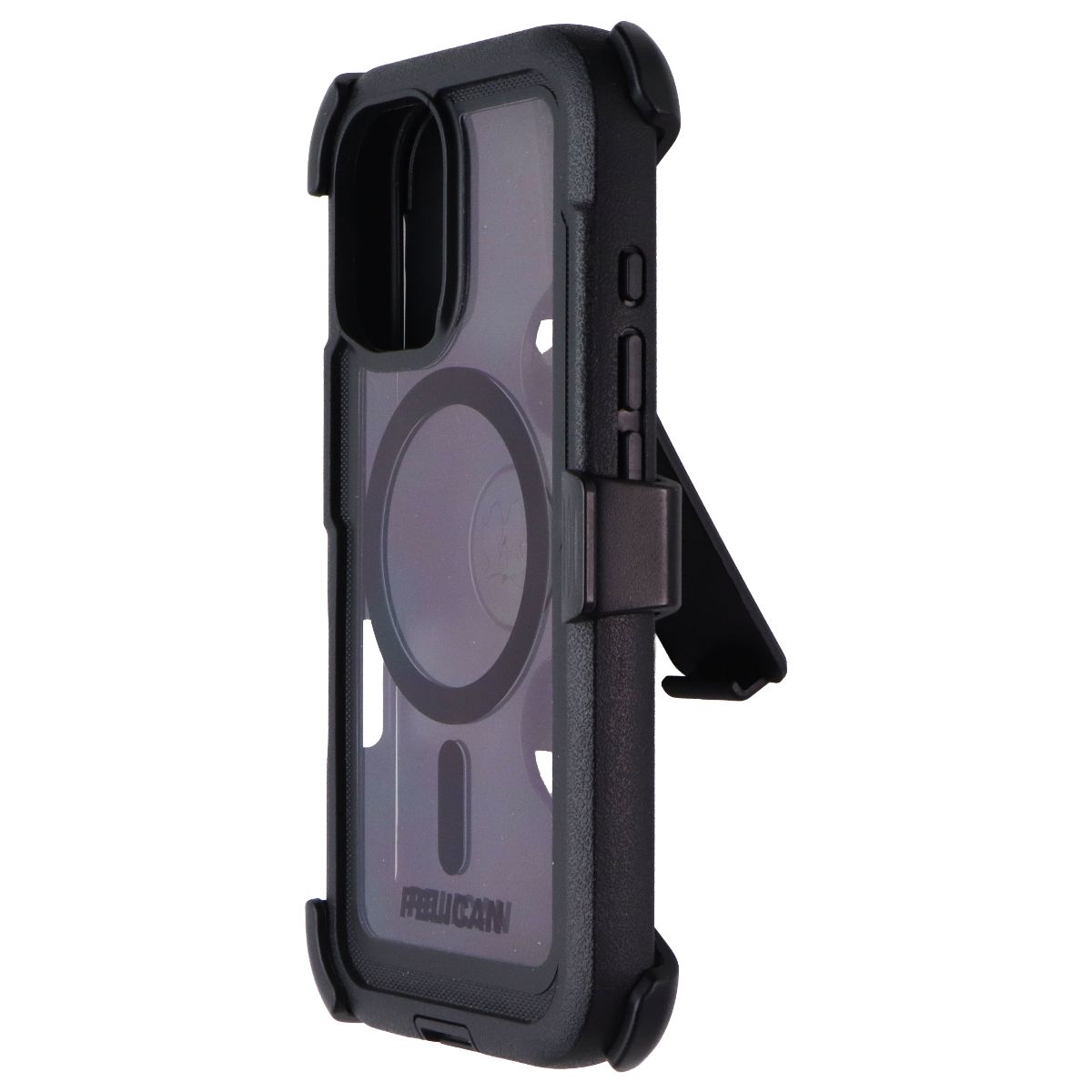 Pelican Voyager Case and Holster for MagSafe for Apple iPhone 16 - Black/Clear Cell Phone - Cases, Covers & Skins Pelican - Simple Cell Bulk Wholesale Pricing - USA Seller
