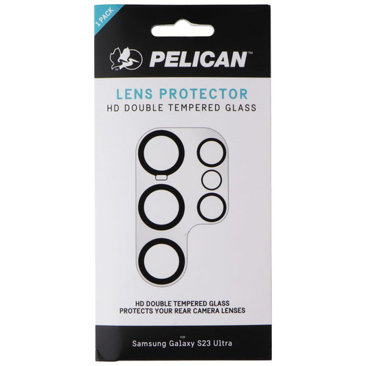 Pelican HD Double Tempered Glass Lens Protector for Samsung Galaxy S23 Ultra Cell Phone - Screen Protectors Pelican - Simple Cell Bulk Wholesale Pricing - USA Seller