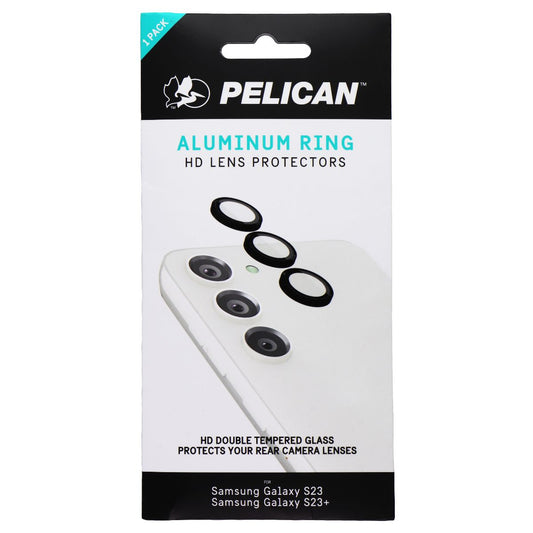 Pelican Aluminum Ring HD Lens Protectors for Galaxy S23/23 Plus - Black (1 Pack) Cell Phone - Screen Protectors Pelican    - Simple Cell Bulk Wholesale Pricing - USA Seller