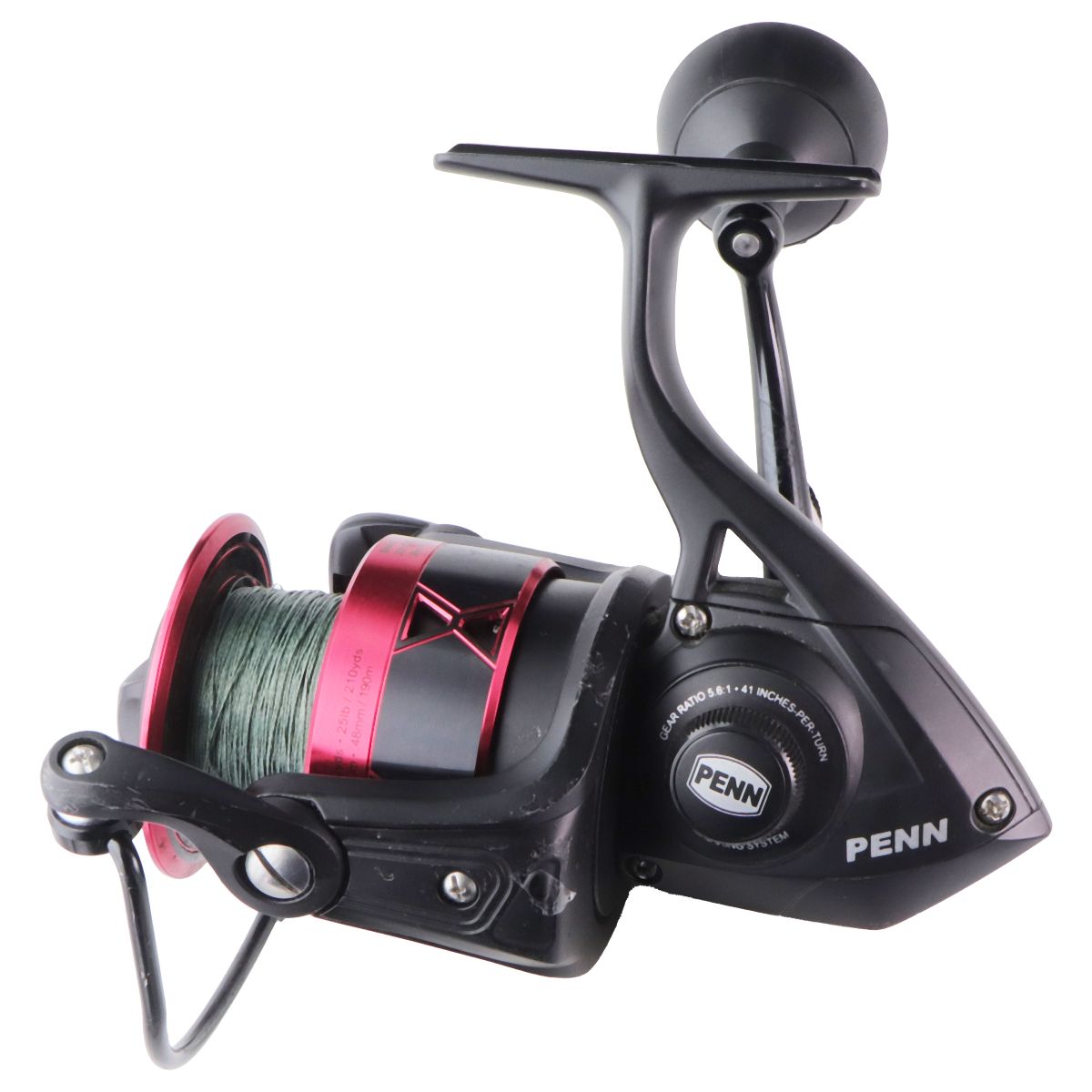 PENN Fierce IV HT-100 Spinning Reel for Fishing Rods (6000 / 5.6:1) - Red