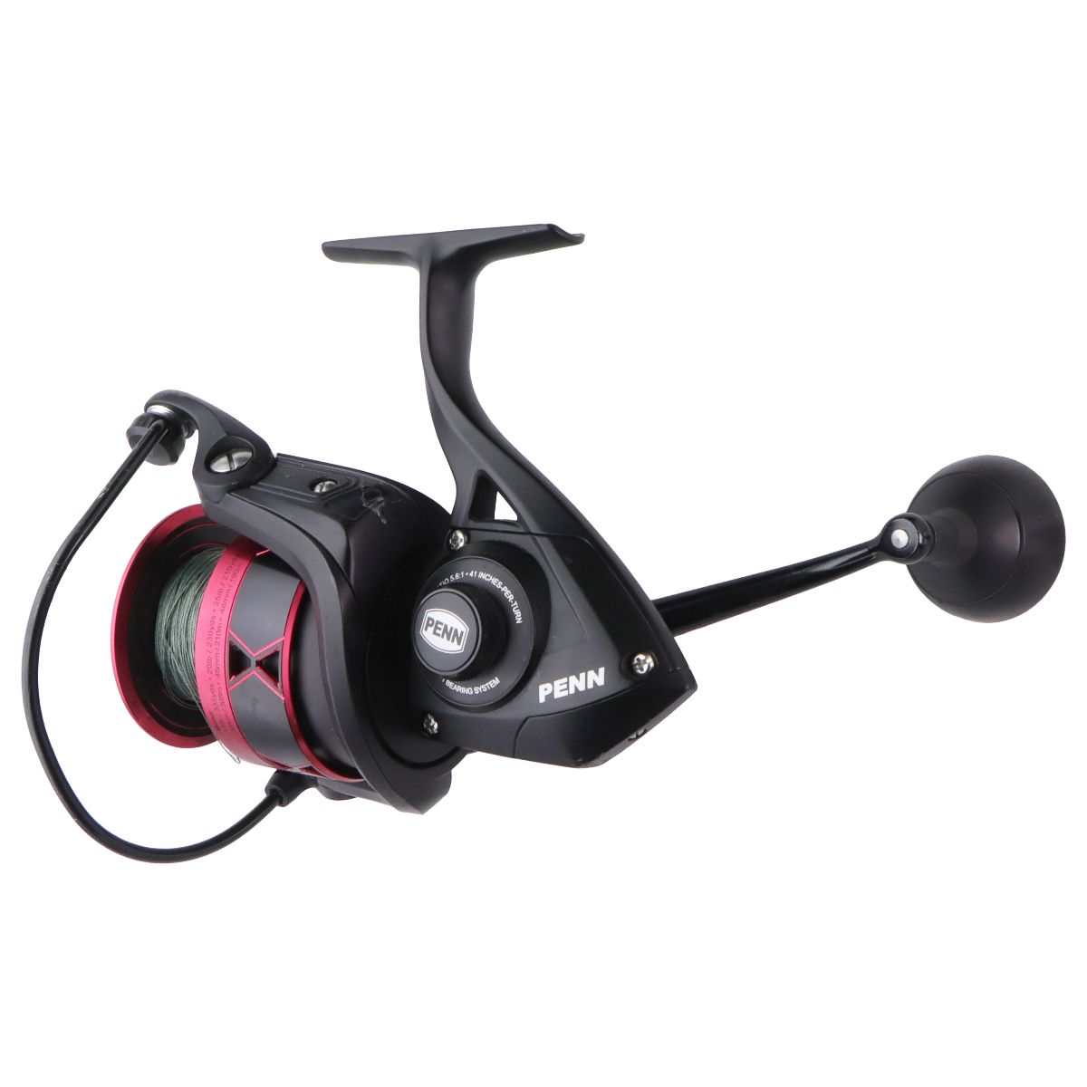PENN Fierce IV HT-100 Spinning Reel for Fishing Rods (6000 / 5.6:1) - Red