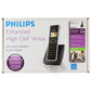 Philips (SE4502B/25) Enhanced High Def Voice Handset - Black/Gray