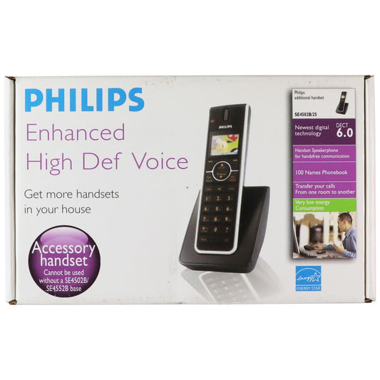 Philips (SE4502B/25) Enhanced High Def Voice Handset - Black/Gray