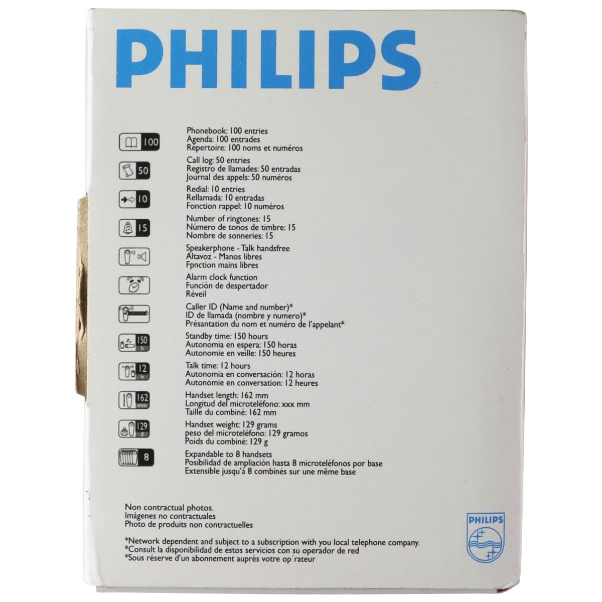 Philips (SE4502B/25) Enhanced High Def Voice Handset - Black/Gray