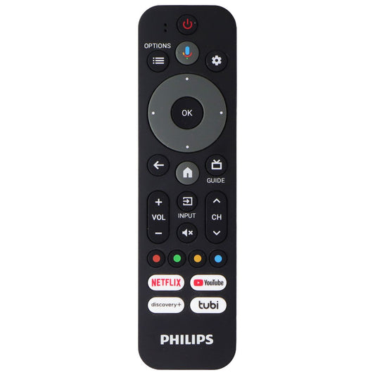 Philips Remote w/ Voice Search and Netflix/YouTube/Discovery+/Tubi Keys RF553A TV, Video & Audio Accessories - Remote Controls Philips - Simple Cell Bulk Wholesale Pricing - USA Seller