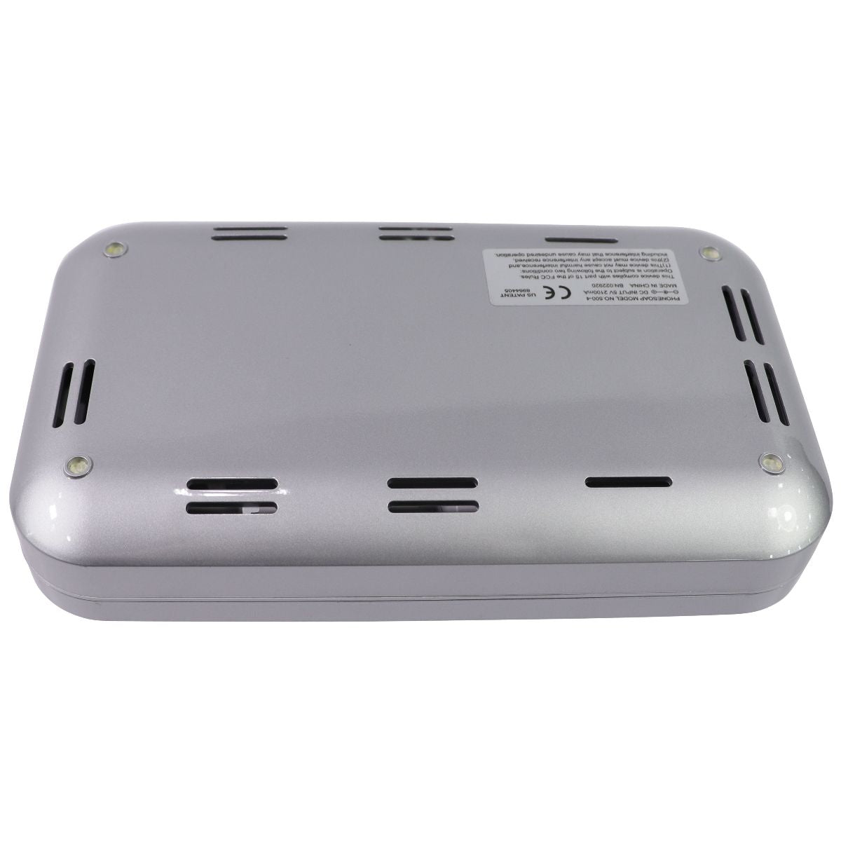 PhoneSoap 3 Smartphone UV Sanitizer and Charger - Silver (500-4) Cell Phone - Other Accessories PhoneSoap - Simple Cell Bulk Wholesale Pricing - USA Seller