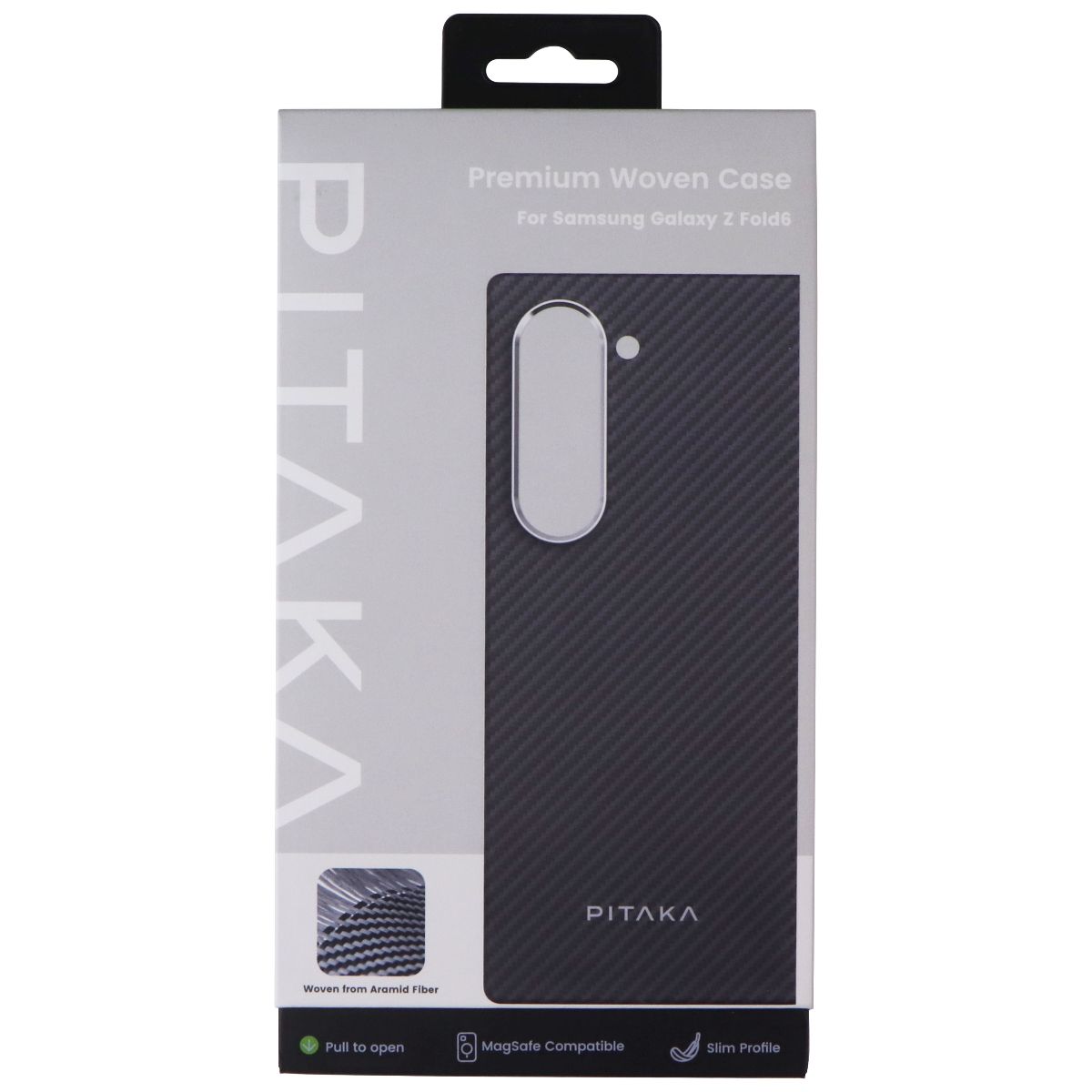 PITAKA Edge MagEZ Case 5 for MagSafe for Samsung Galaxy Z Fold6 - Black/Gray