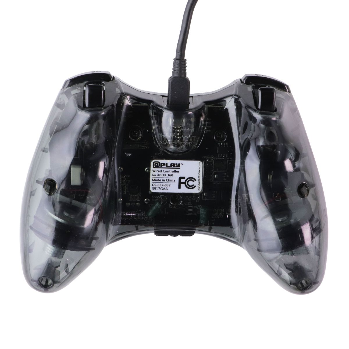 PLAY Wired Gaming Controller for Xbox 360 - Clear/Light Blue (GS-037-032)