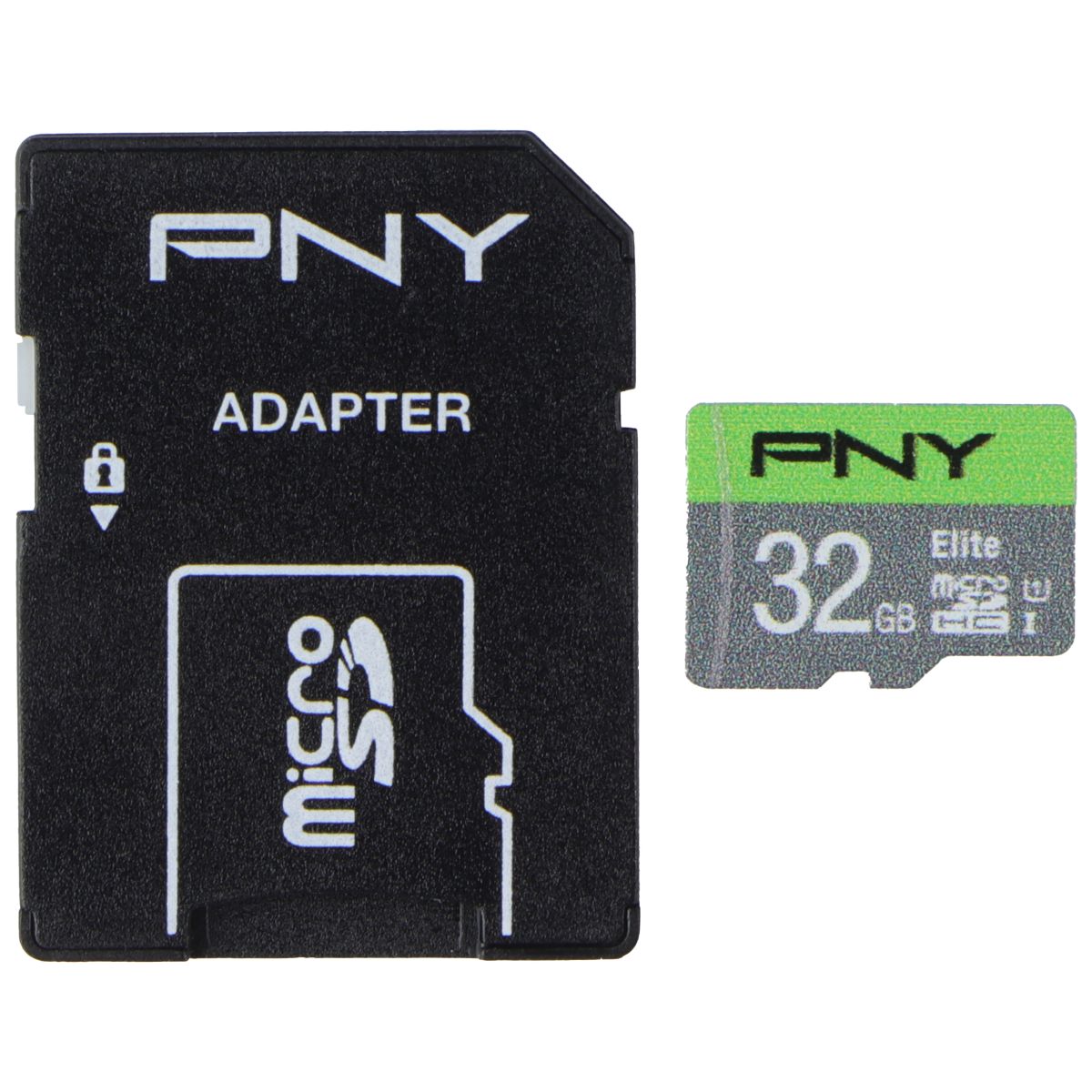 PNY 32GB Elite Class 10 U1 MicroSDHC Flash Memory Card - 5-Pack W/ Adapter ~ NEW
