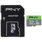 PNY 32GB Elite microSDHC Flash Memory Card with Adapter - Class 10 U1 (100MB/s) Digital Camera - Memory Cards PNY - Simple Cell Bulk Wholesale Pricing - USA Seller