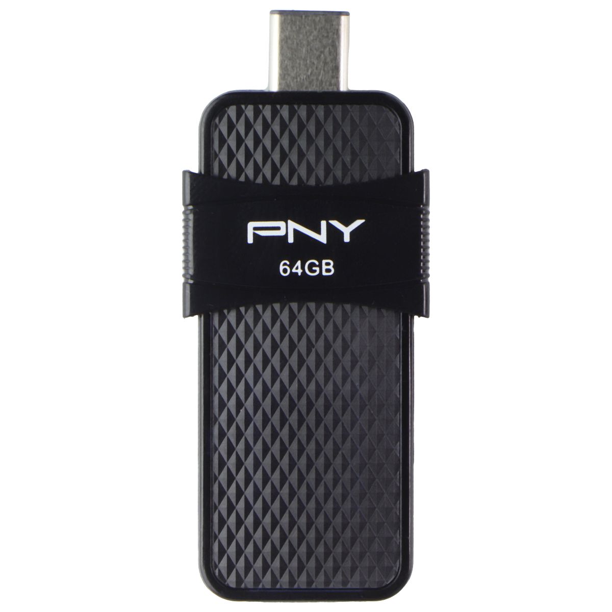 PNY (64GB) DUO LINK USB 3.1 Type-C OTG Flash Drive - Black (P-FD64GOTGSLTC-GE) Digital Storage - USB Flash Drives PNY - Simple Cell Bulk Wholesale Pricing - USA Seller
