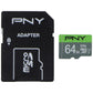 PNY 64GB Elite microSDXC Flash Memory Card w/Adapter - Class 10 U1 (100MB/s) Digital Camera - Memory Cards PNY - Simple Cell Bulk Wholesale Pricing - USA Seller
