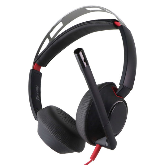 Poly Plantronics Blackwire 5220 Wired Stereo 3.5mm + USB-C/A Headset w/Boom Mic Cell Phone - Headsets Poly (Plantronics + Polycom) - Simple Cell Bulk Wholesale Pricing - USA Seller