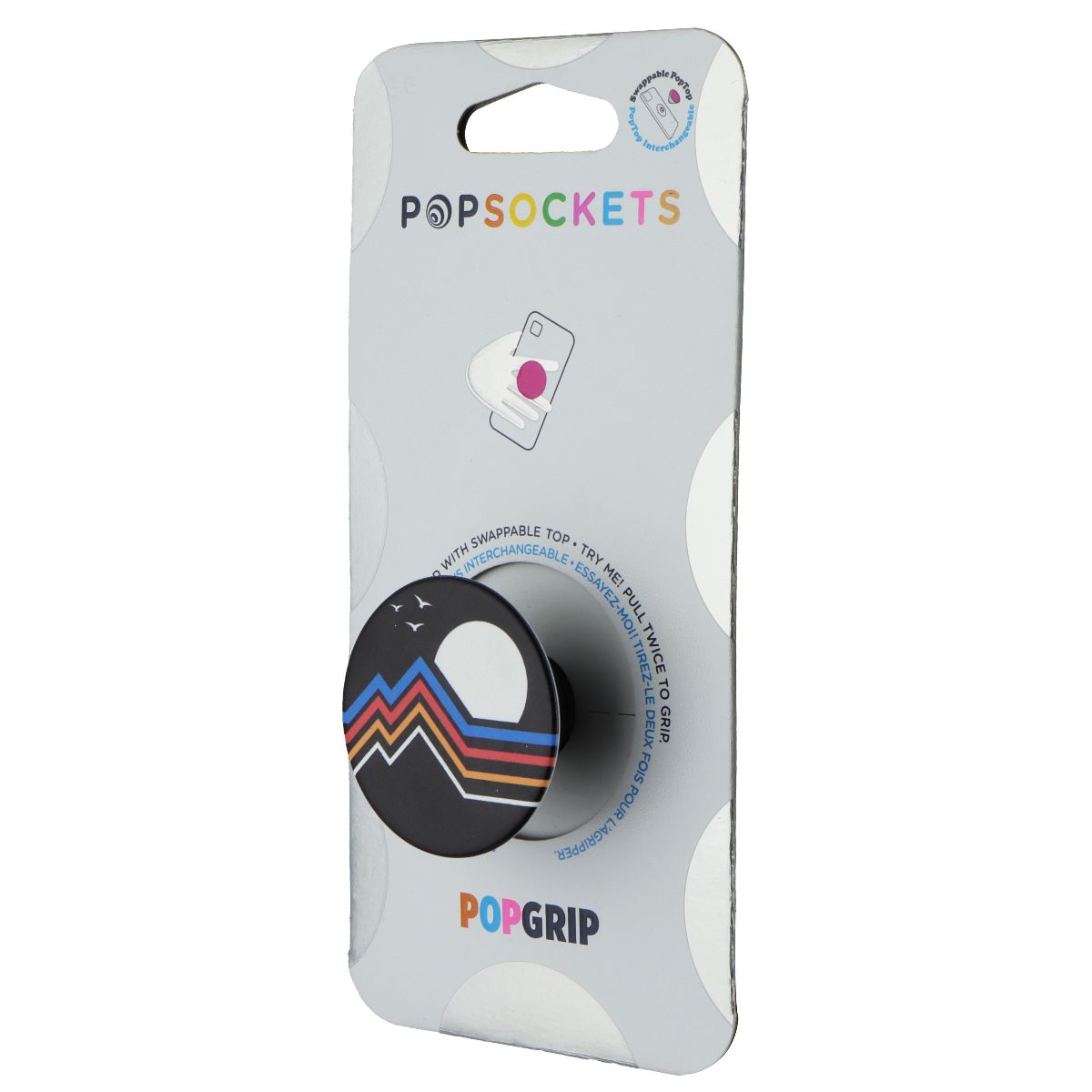 PopSockets PopGrip Swappable Grip & Stand - Moon Horizon Cell Phone - Mounts & Holders PopSockets - Simple Cell Bulk Wholesale Pricing - USA Seller