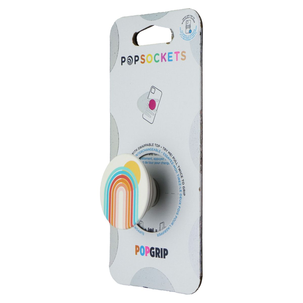 PopSockets PopGrip Expanding Stand Grip w/Swappable Top - Rays for Days Cell Phone - Mounts & Holders PopSockets - Simple Cell Bulk Wholesale Pricing - USA Seller