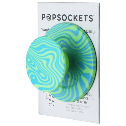 PopSockets Magnetic Phone Grip and Stand for MagSafe - Swirl Oasis Keylime Cell Phone - Mounts & Holders PopSockets - Simple Cell Bulk Wholesale Pricing - USA Seller