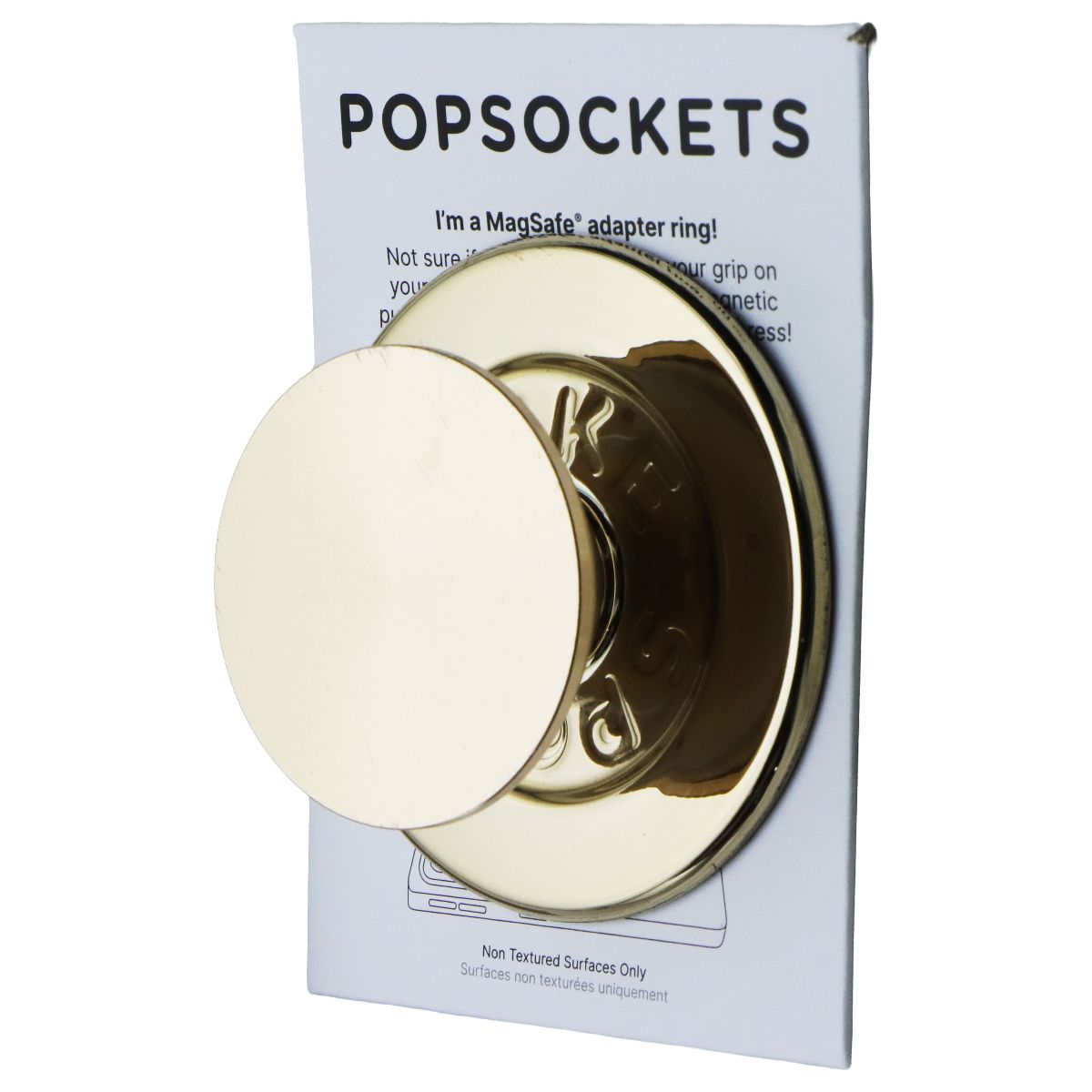 PopSockets Magnetic Phone Grip and Stand for MagSafe - Aluminum Radial Gold Cell Phone - Mounts & Holders PopSockets - Simple Cell Bulk Wholesale Pricing - USA Seller