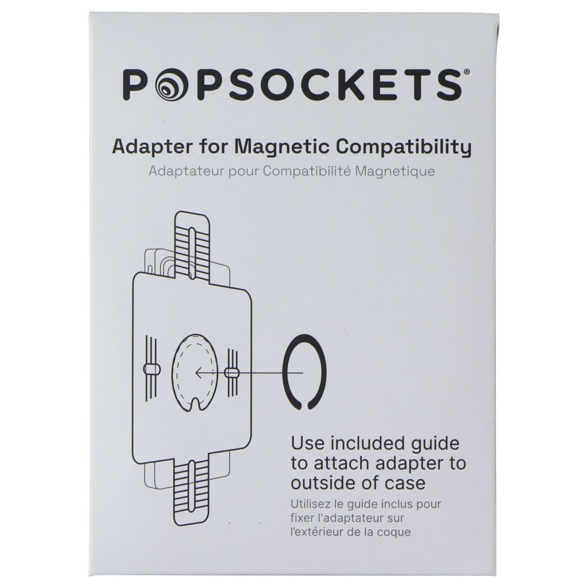 PopSockets Magnetic Phone Grip & Stand for MagSafe - Black Knurl Cell Phone - Mounts & Holders PopSockets - Simple Cell Bulk Wholesale Pricing - USA Seller