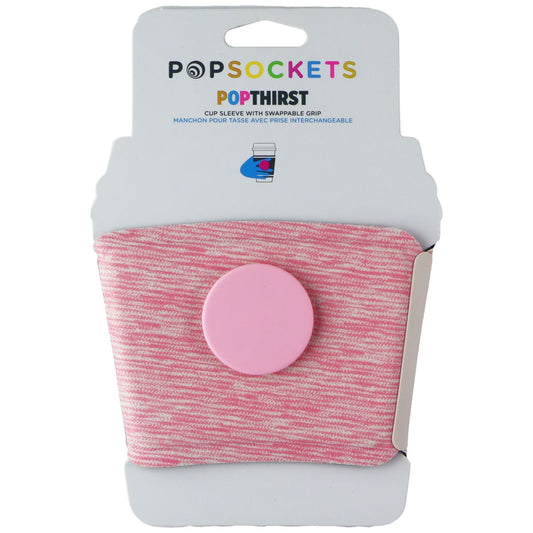 PopSockets PopThirst Cup Sleeve with Swappable Grip - Macaron Pink Melange Cell Phone - Mounts & Holders PopSockets - Simple Cell Bulk Wholesale Pricing - USA Seller