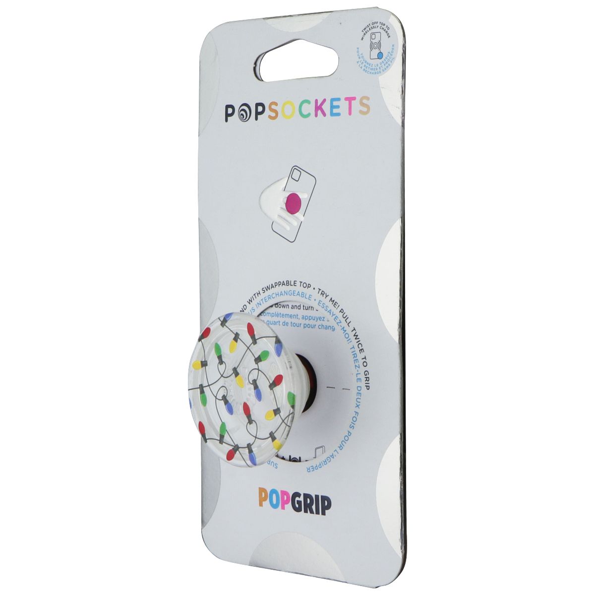 PopSockets PopGip Swappable Grip & Stand - Christmas Lights Cell Phone - Mounts & Holders PopSockets    - Simple Cell Bulk Wholesale Pricing - USA Seller