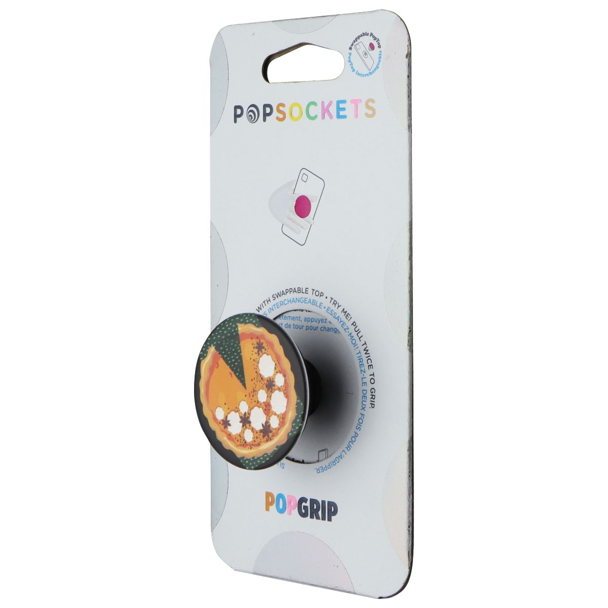 PopSockets Swappable PopGrip Phone Grip & Stand - Just One Slice Cell Phone - Mounts & Holders PopSockets - Simple Cell Bulk Wholesale Pricing - USA Seller