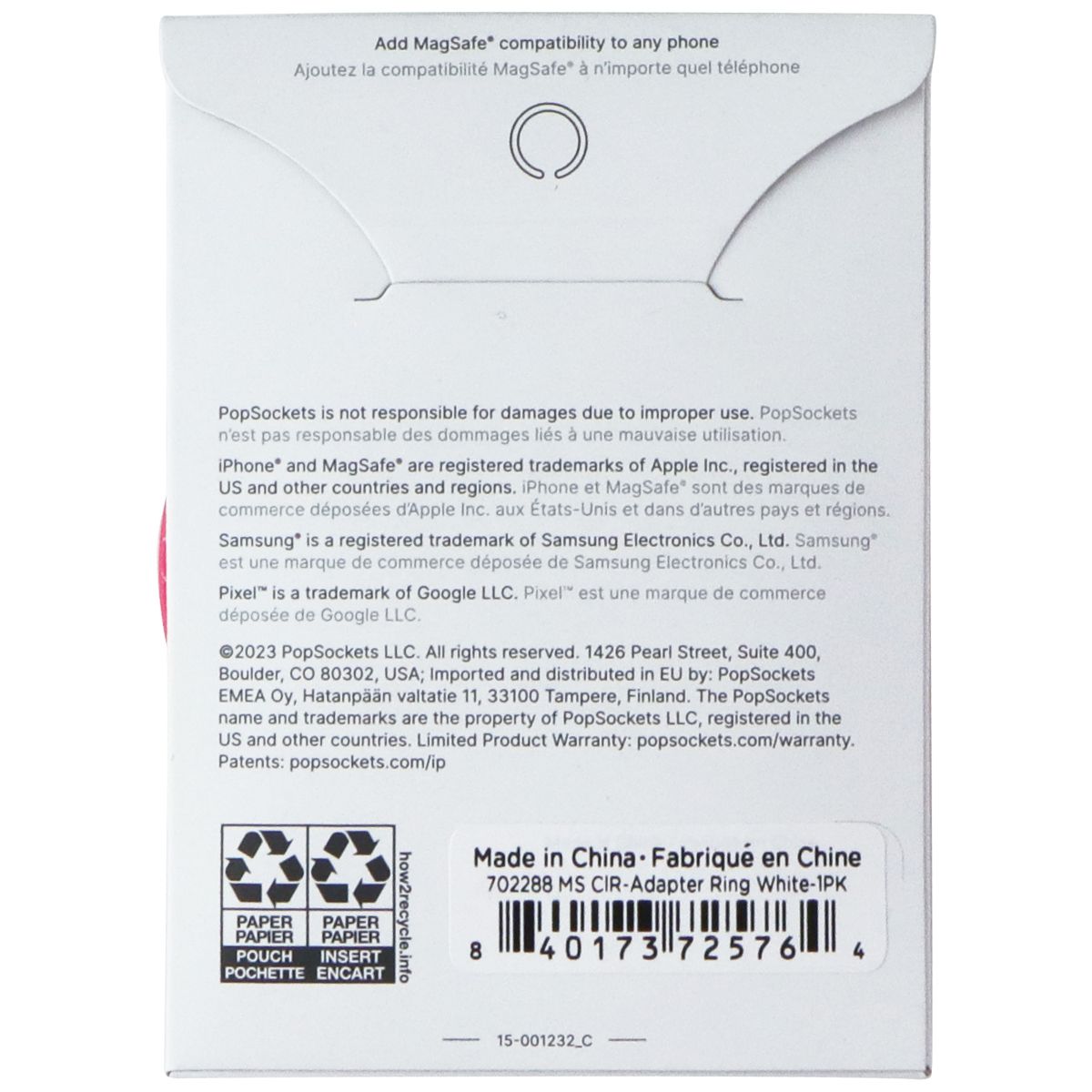 PopSockets Magnetic Phone Grip and Stand for MagSafe - Kaleidoscope Pink Cell Phone - Mounts & Holders PopSockets - Simple Cell Bulk Wholesale Pricing - USA Seller