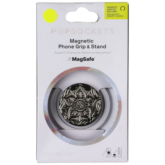 PopSockets Magnetic Phone Grip and Stand for MagSafe - Mandala Silver