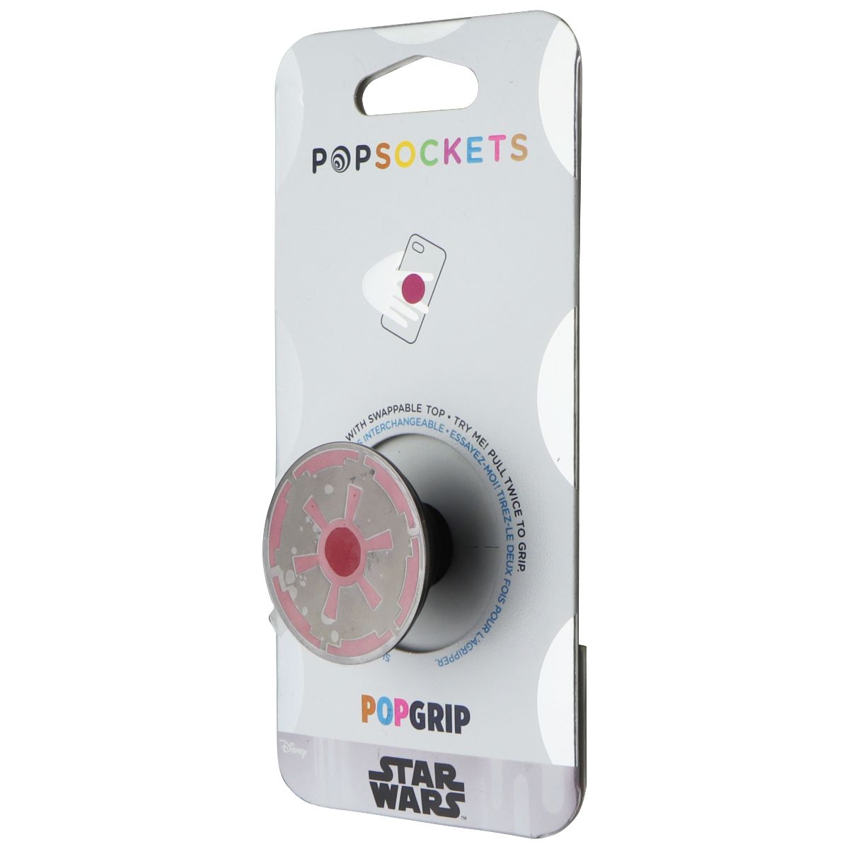 PopSockets PopGrip: Swappable Grip - Star Wars Classic - Enamel Imperial Icon Cell Phone - Mounts & Holders PopSockets - Simple Cell Bulk Wholesale Pricing - USA Seller