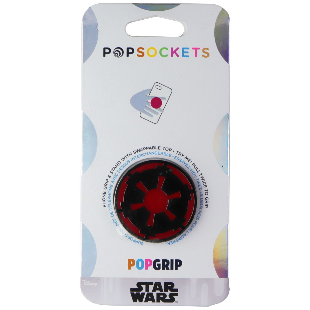 PopSockets PopGrip: Swappable Grip - Star Wars Classic - Enamel Imperial Icon Cell Phone - Mounts & Holders PopSockets - Simple Cell Bulk Wholesale Pricing - USA Seller