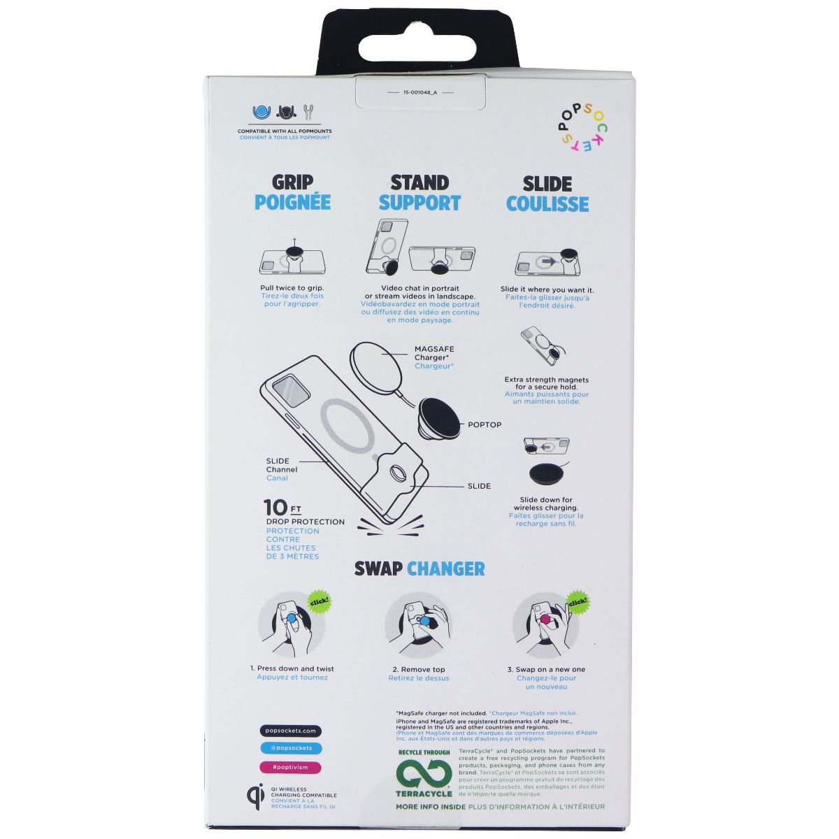 PopSockets PopCase for MagSafe for Apple iPhone 13 Pro/13 - Clear Cell Phone - Cases, Covers & Skins PopSockets - Simple Cell Bulk Wholesale Pricing - USA Seller