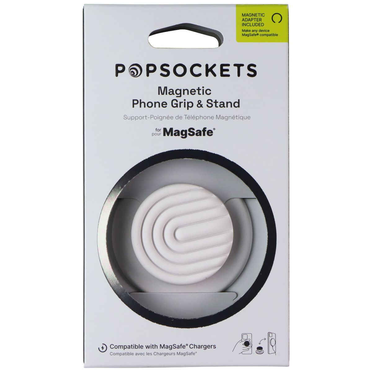 PopSockets Magnetic Grip & Stand for MagSafe - PopOut Curves Coconut Crème Cell Phone - Mounts & Holders PopSockets - Simple Cell Bulk Wholesale Pricing - USA Seller