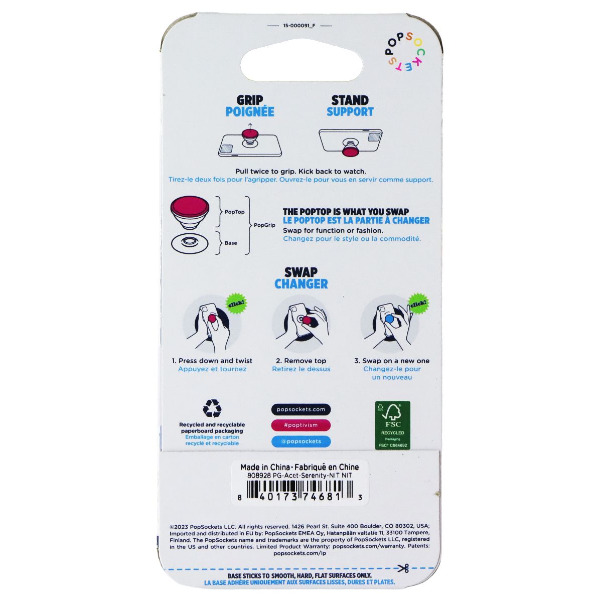 PopSockets Phone Grip with Expanding Kickstand - Acetate Serenity