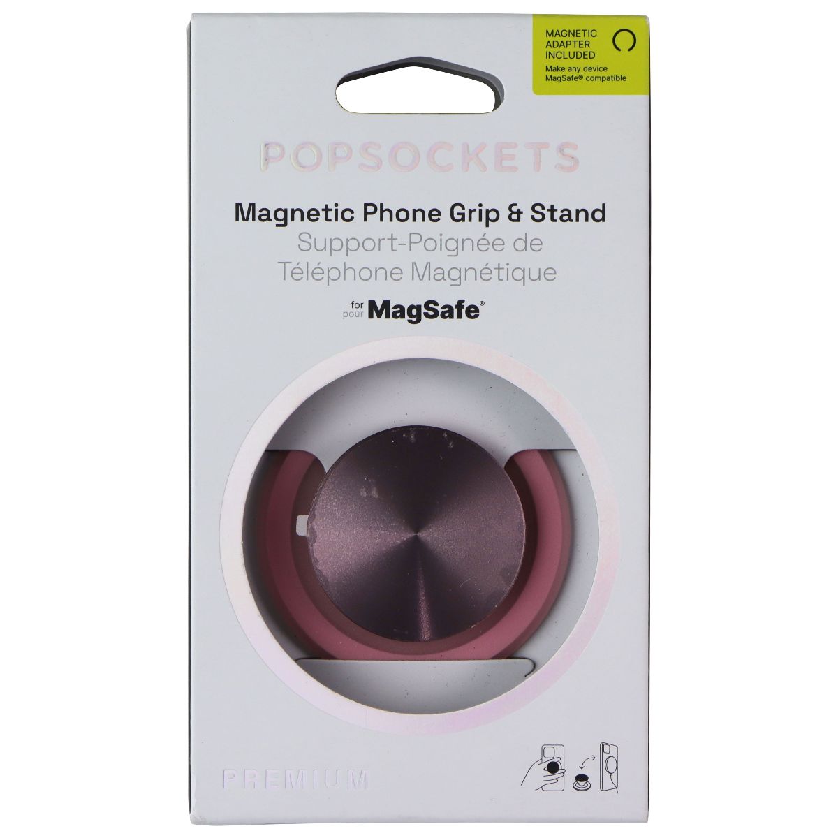 PopSockets Magnetic Phone Grip and Stand for MagSafe - Dusty Rose Cell Phone - Mounts & Holders PopSockets - Simple Cell Bulk Wholesale Pricing - USA Seller